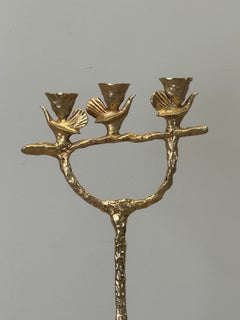 Gilt Bronze Candelabra by Pierre Casenove