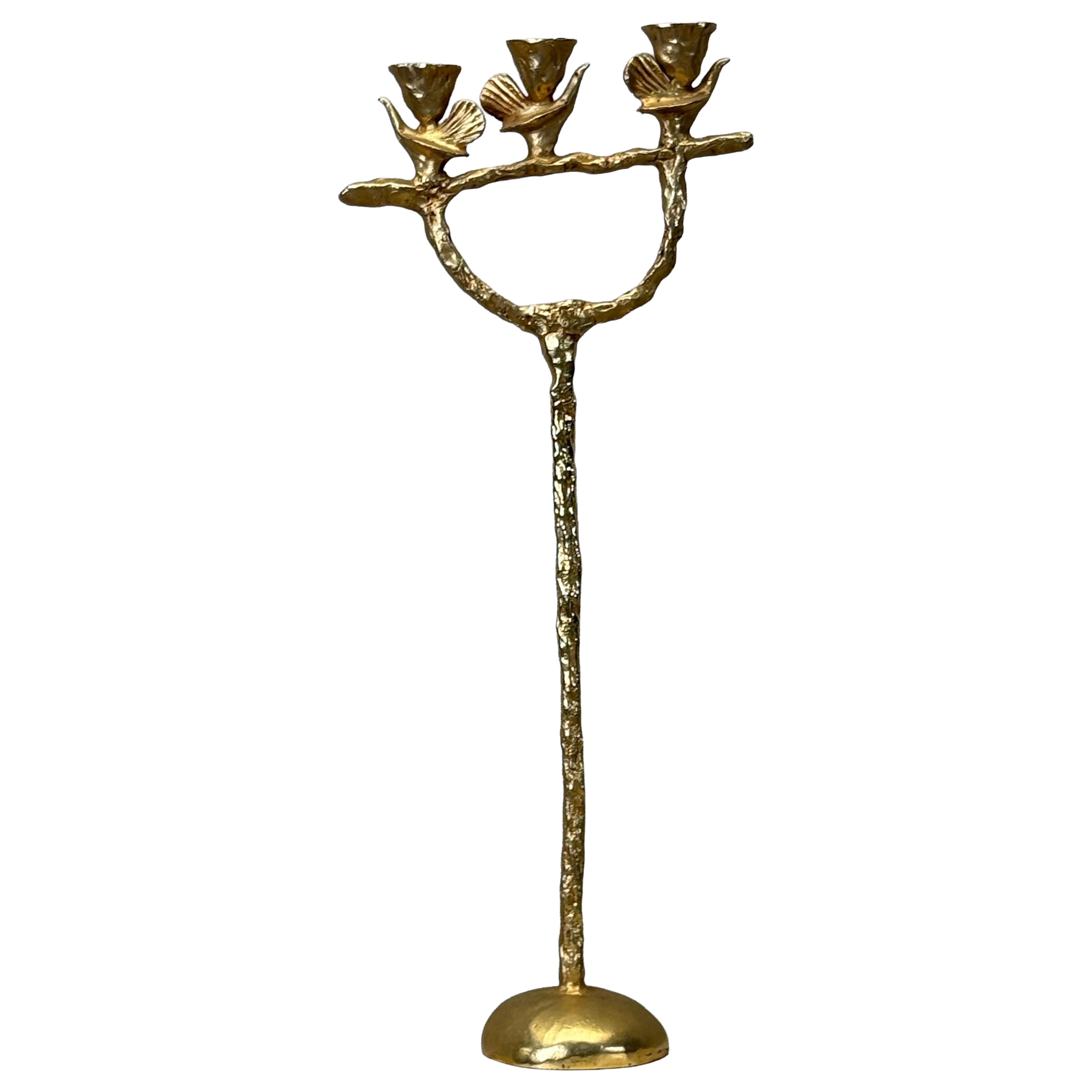 Gilt Bronze Candelabra by Pierre Casenove