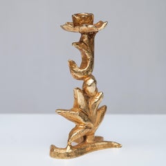 Gilt Bronze Candleholder Pierre Casenove Style
