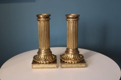 Gilt Bronze Candlesticks, 19th Century