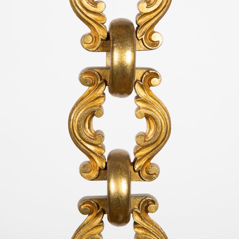 Gilt Bronze Chandelier Chain, Mid 19th Century For Sale at 1stDibs