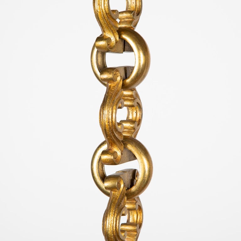 Gilt Bronze Chandelier Chain, Mid 19th Century For Sale at 1stDibs