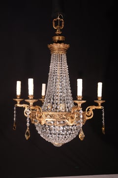 Gilt Bronze & Chandelier