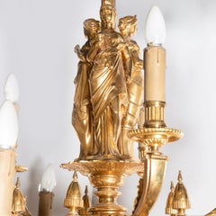 Gilt bronze chandelier. France, late 19th century.