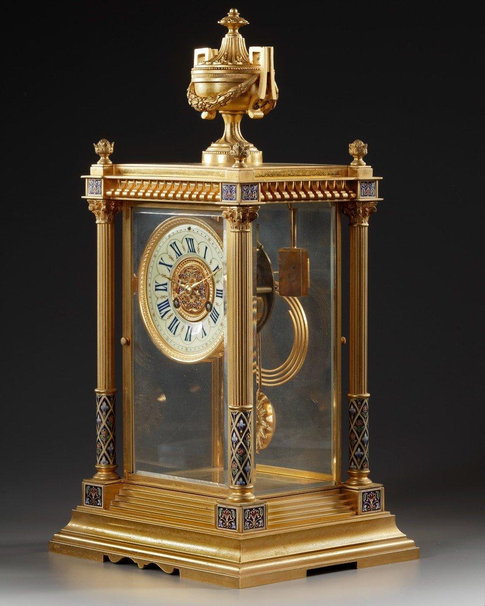 Louis XVI Gilt Bronze Clock, 19th Century