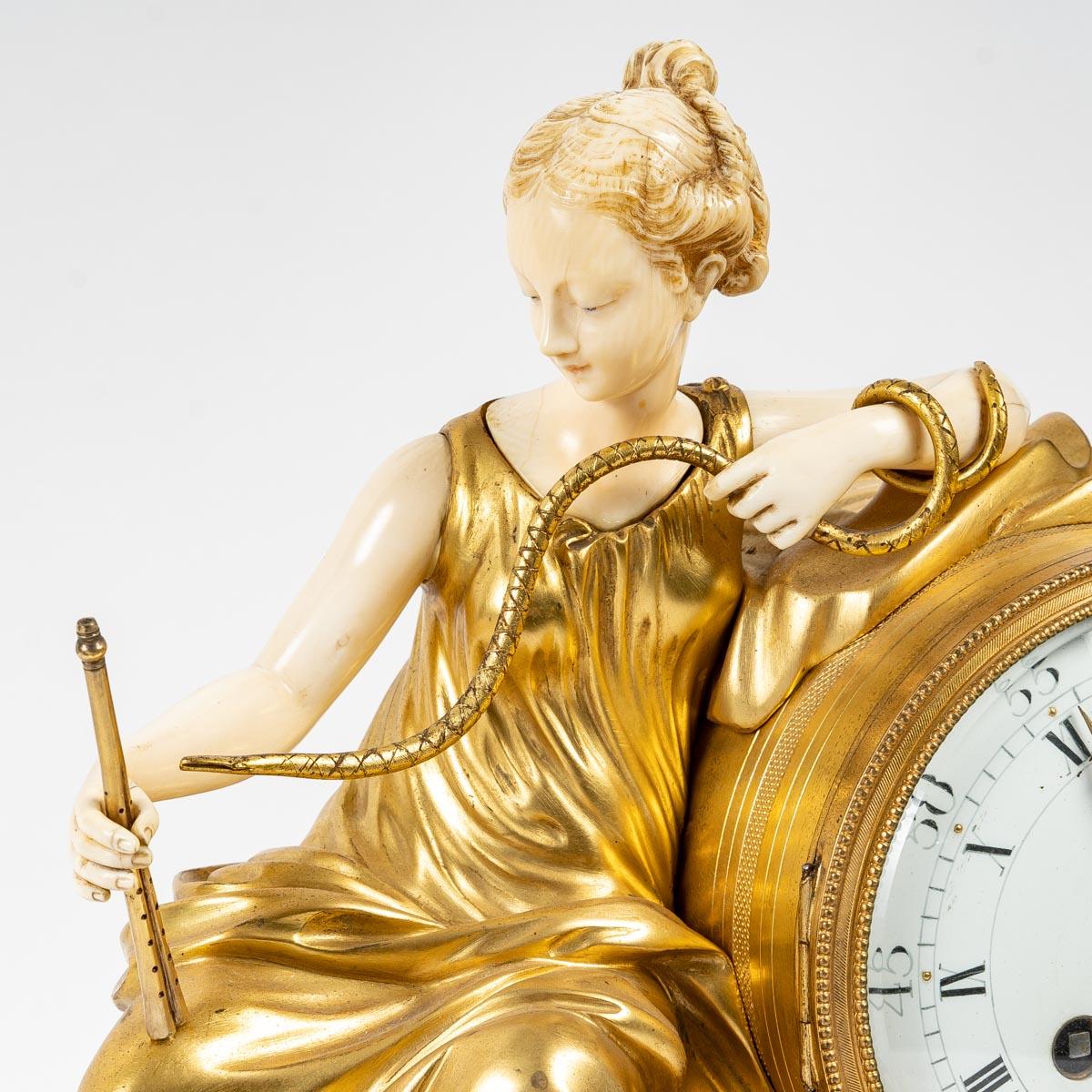 Napoleon III Gilt Bronze Clock, 19th Century