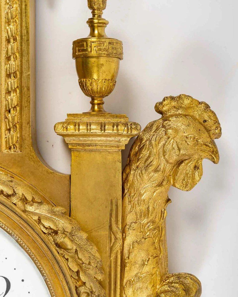 Vergoldete Bronzeuhr, 19. Jahrhundert (Napoleon III.) im Angebot