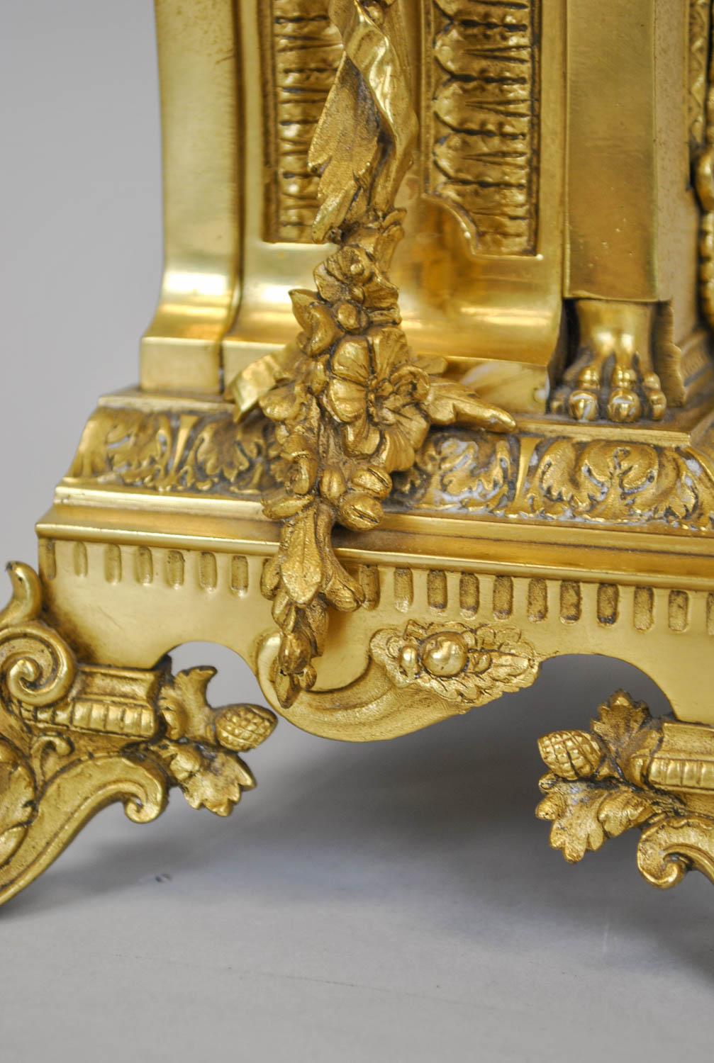 Reloj de Bronce Dorado, Siglo XIX en Bueno estado para la venta en MARSEILLE, FR