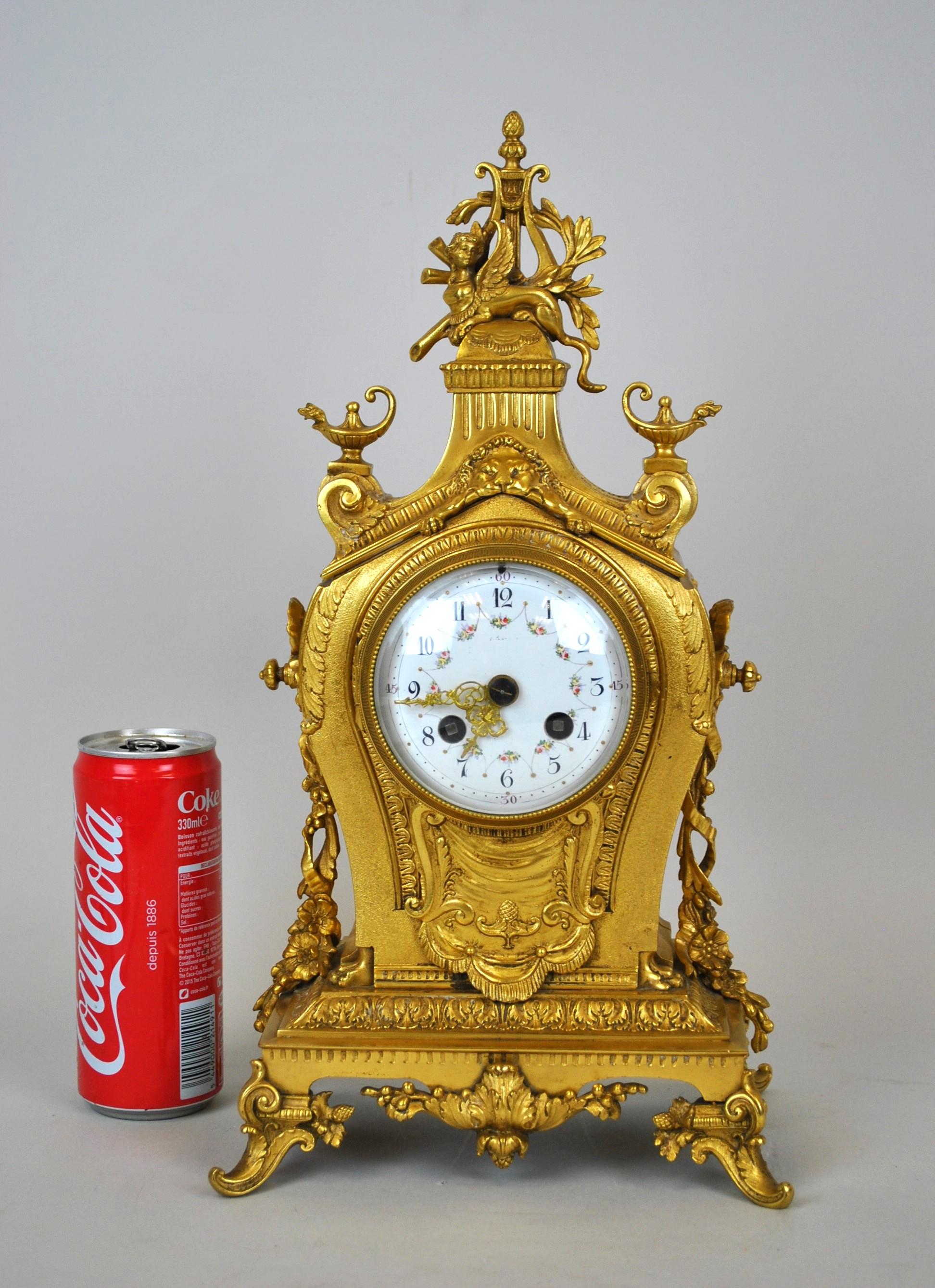 Reloj de Bronce Dorado, Siglo XIX siglo XIX en venta