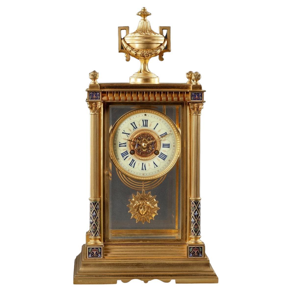 Gilt Bronze Clock, 19th Century
