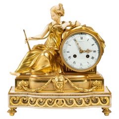 Gilt Bronze Clock, 19th Century