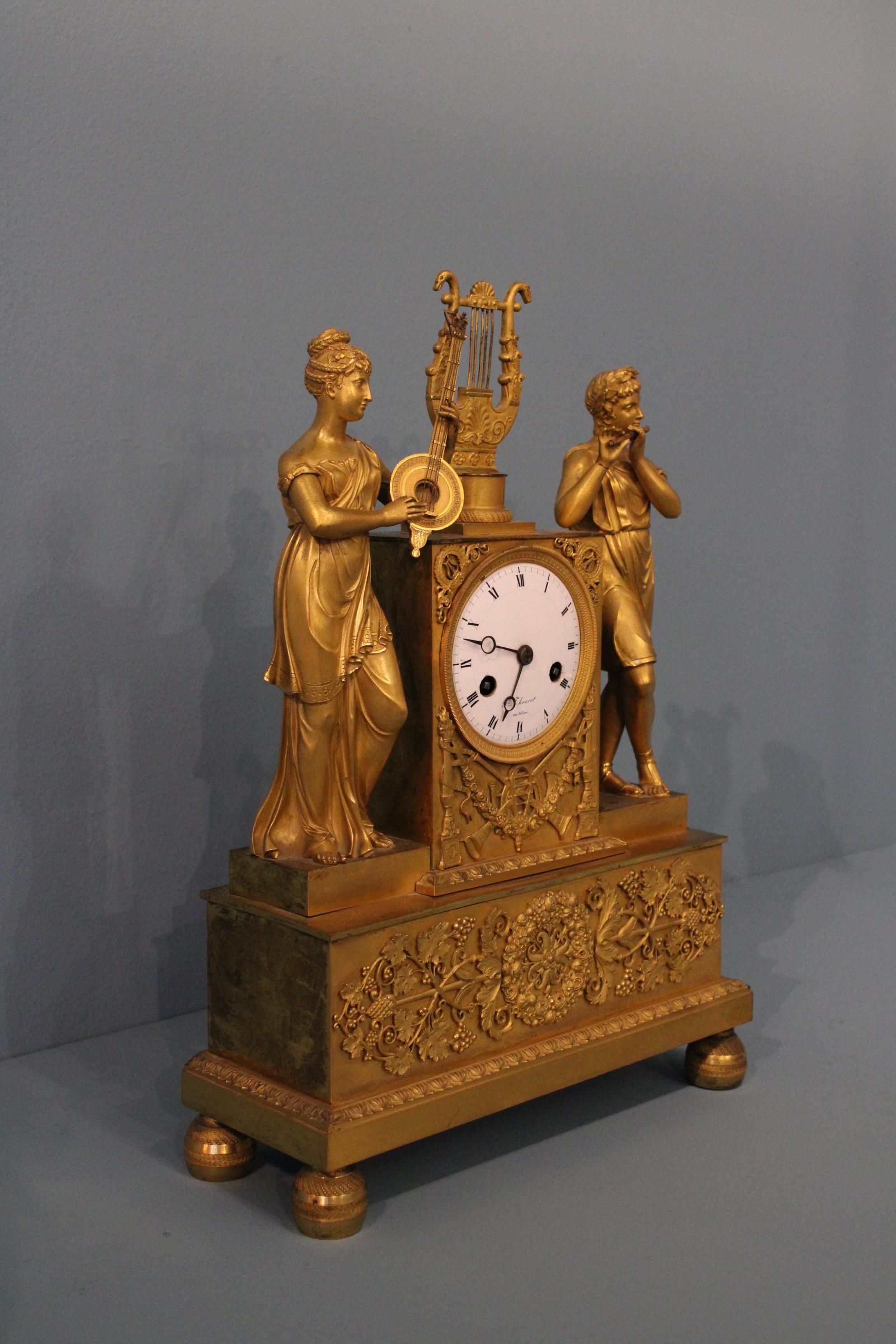 Gild bronze clock.