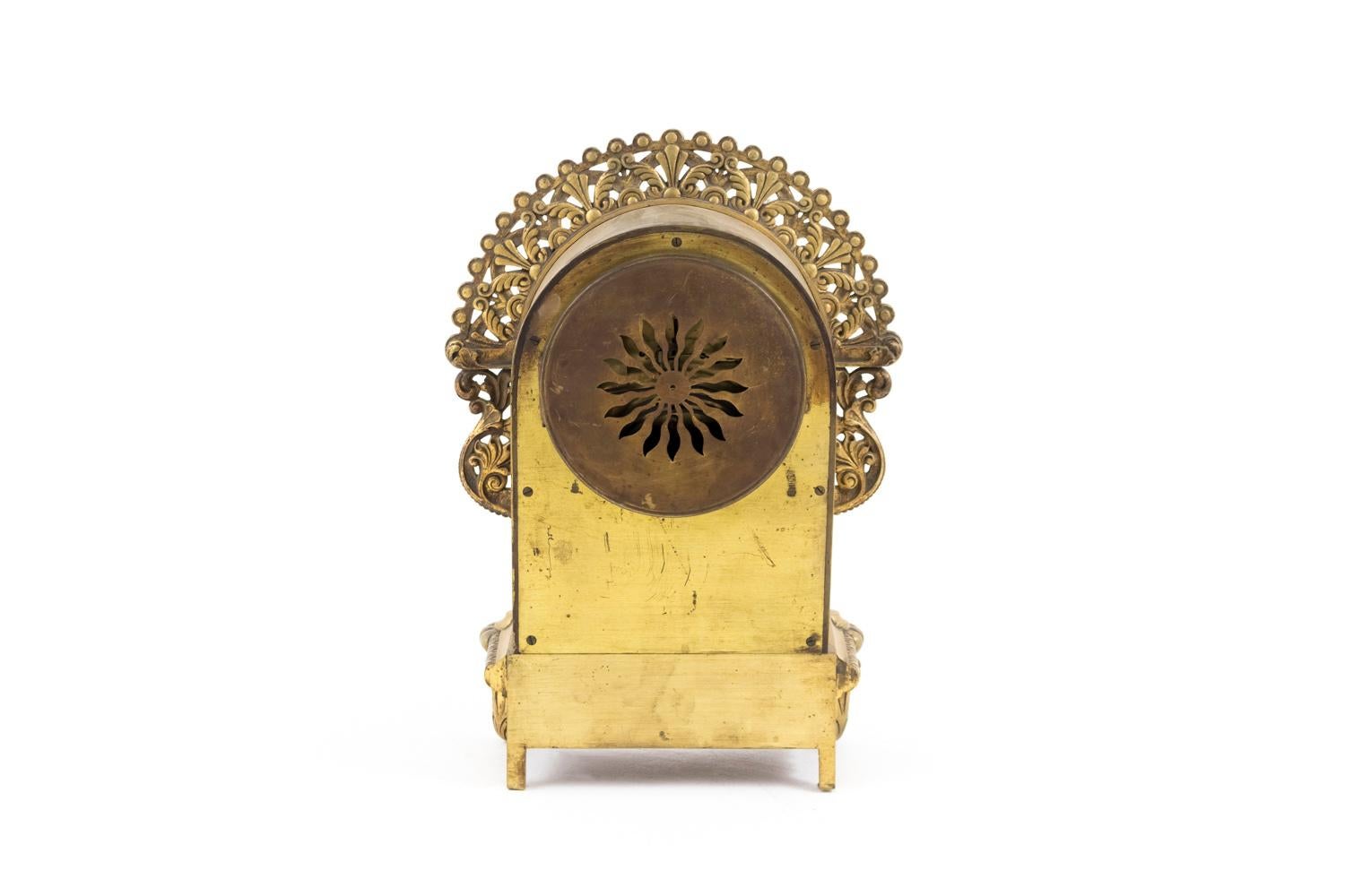 Late 19th Century Gilt Bronze Clock of the Art Nouveau Period