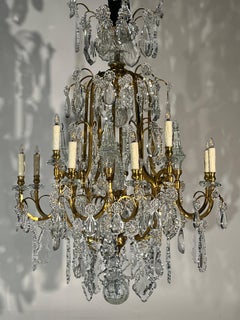 Gilt Bronze & Crystal Chandelier