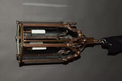 Gilt Bronze & Crystal Hexagonal Lantern