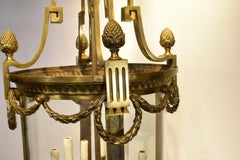 Gilt Bronze & Crystal Lantern.