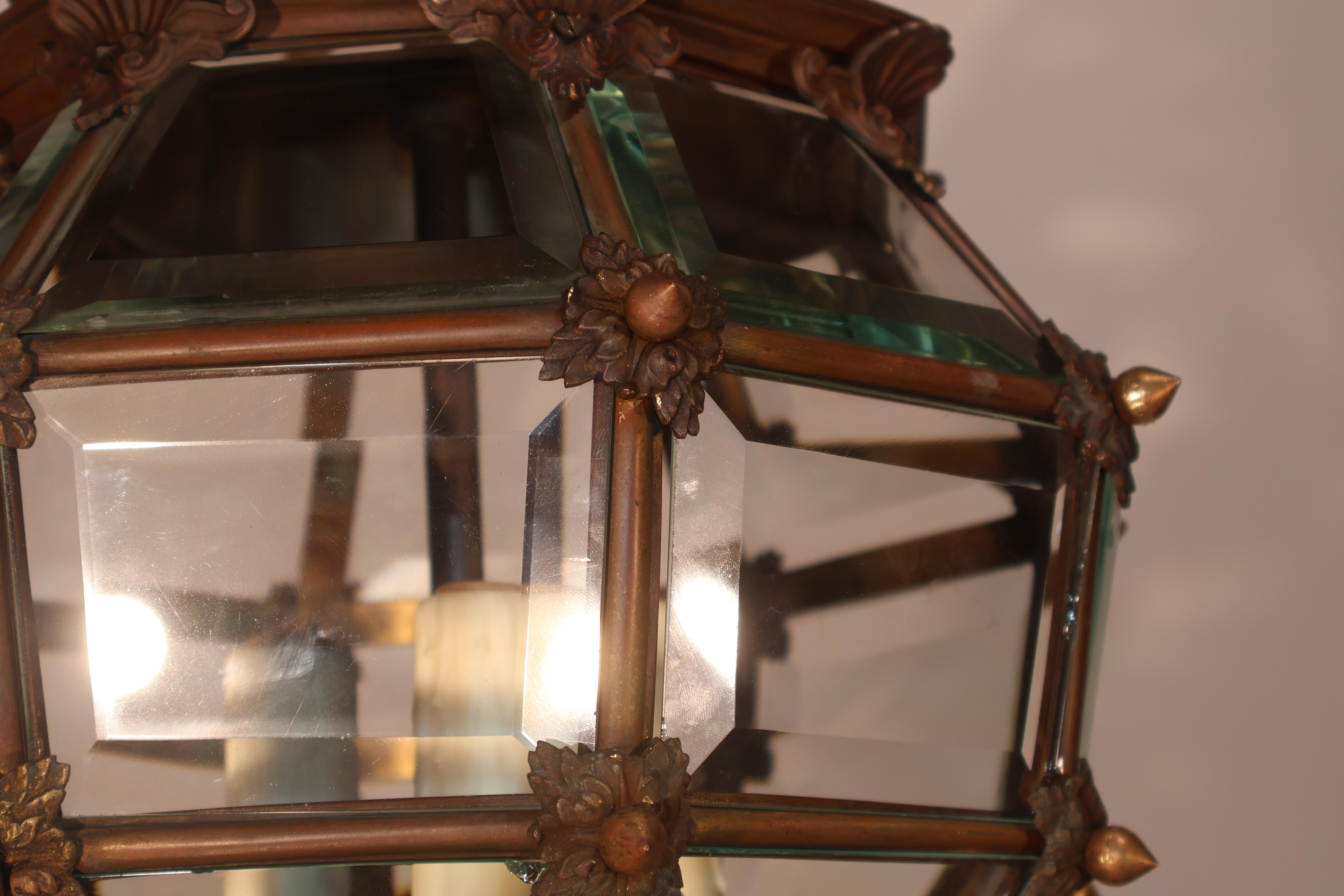 Gilt Bronze & Crystal 
