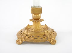 Gilt Bronze / Cut Crystal Candelabras