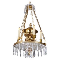 Gilt Bronze & Cut Crystal Dish in the Louis XVI style