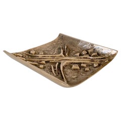 Gilt Bronze Decorative Vide-Poche, circa 1960, Italy.