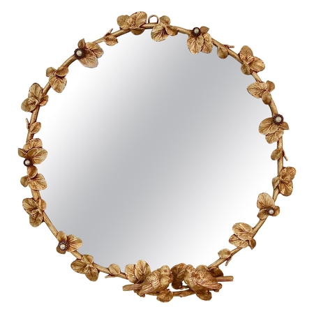 Gilt Bronze Decorative Wall Mirror, France c. 1990.
