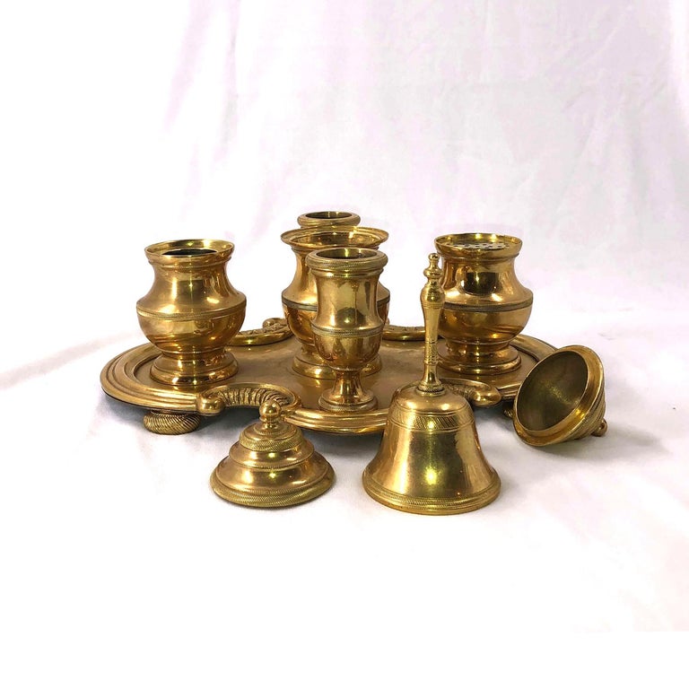 Gilt Bronze Desk Set For Sale at 1stDibs