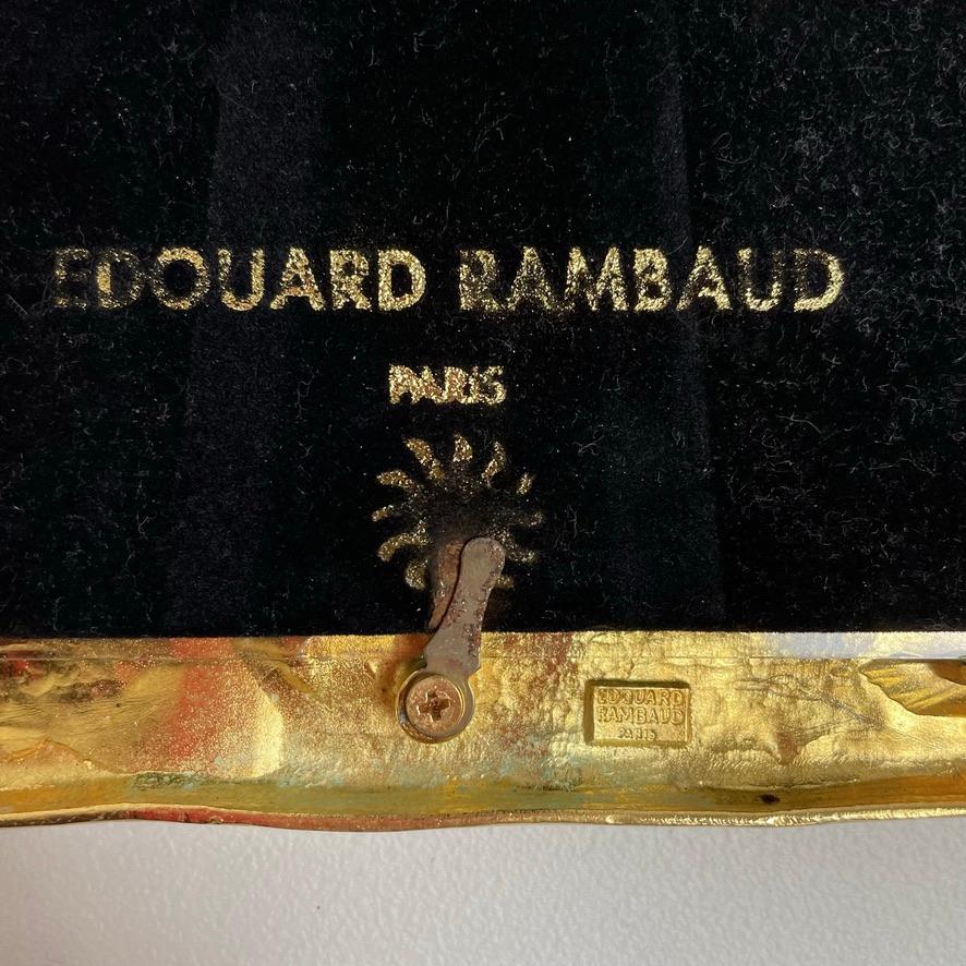 Marco de bronce dorado Edouard Rambaud, hacia 1990, París, Francia. en venta 2