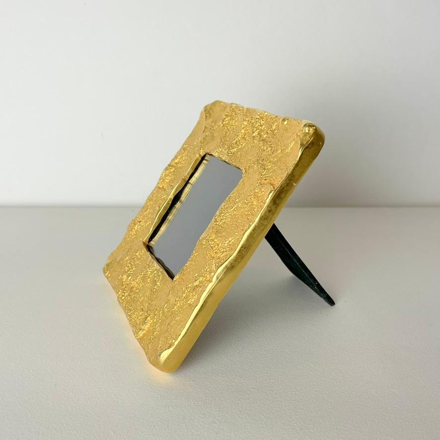 Marco de bronce dorado Edouard Rambaud, hacia 1990, París, Francia. Moderno de mediados de siglo en venta