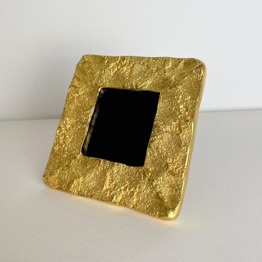 Marco de bronce dorado Edouard Rambaud, hacia 1990, París, Francia. Francés en venta