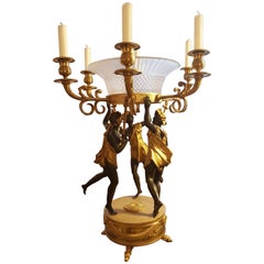 Gilt Bronze Empire Centrepiece with 6 Candlearms