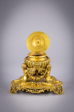 Gilt Bronze Figural Inkwell, E.F. Caldwell and Co., circa 1900