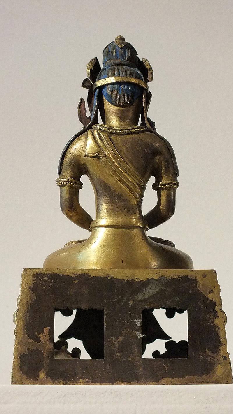 Gilt-Bronze Figure of Amitayus Qianlong Period For Sale 2