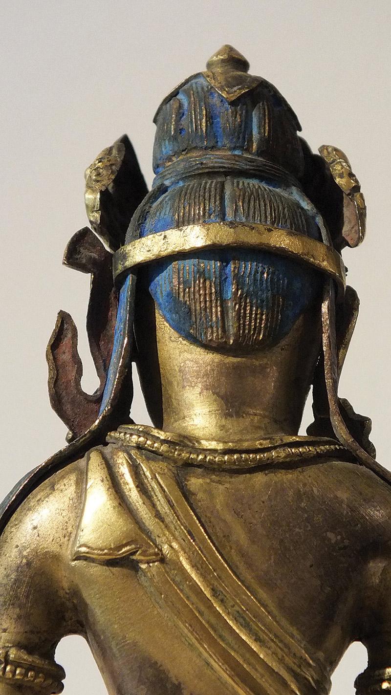 Gilt-Bronze Figure of Amitayus Qianlong Period For Sale 3