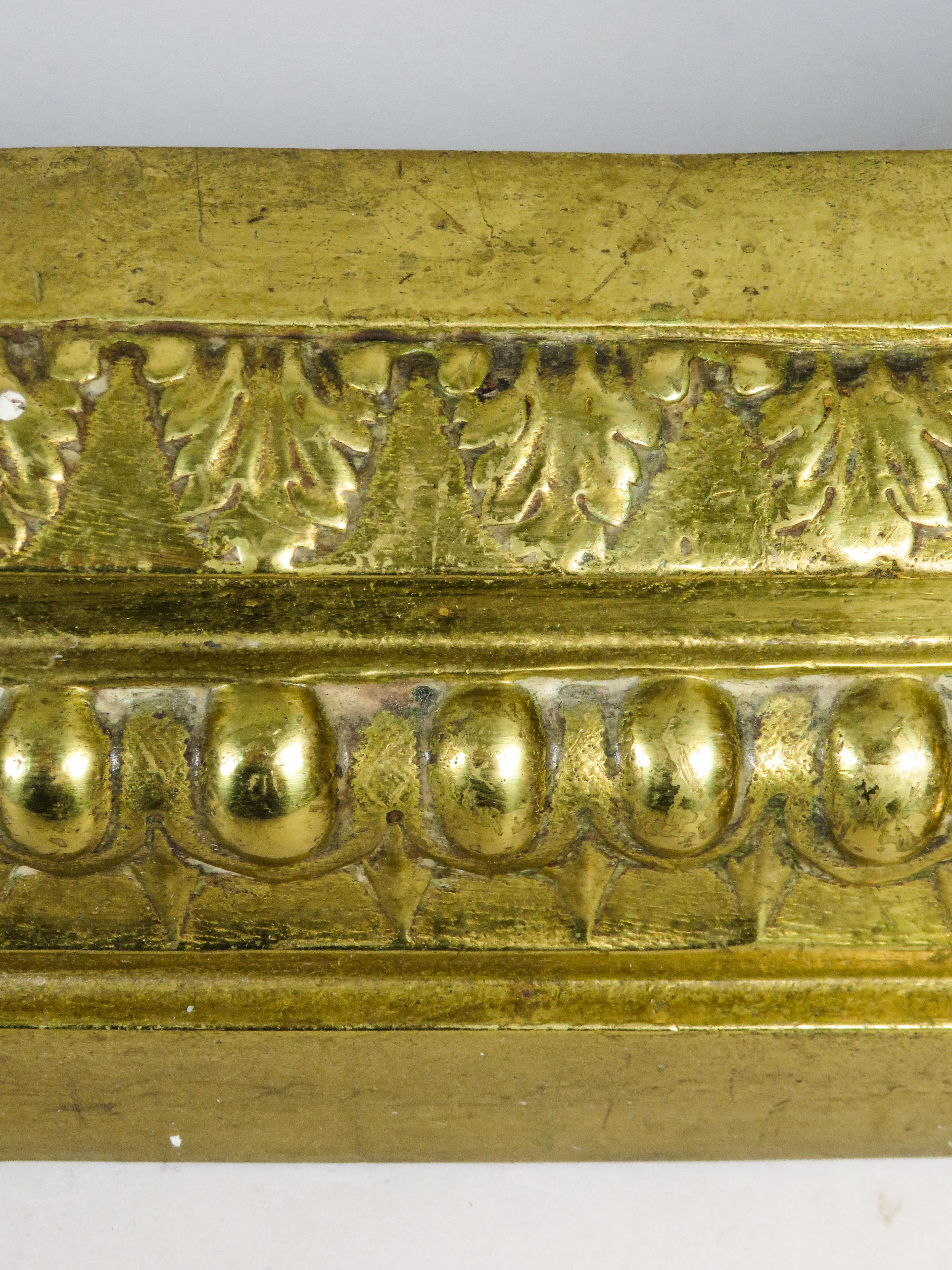 19th Century Gilt bronze fireplace andirons - Neoclassical style - France - late 19th century For Sale