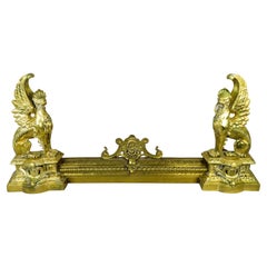 Gilt bronze fireplace andirons - Neoclassical style - France - late 19th century
