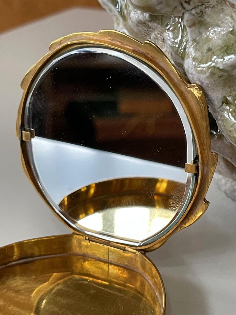 Gilt Bronze Fleur Box by Line Vautrin For Sale 4