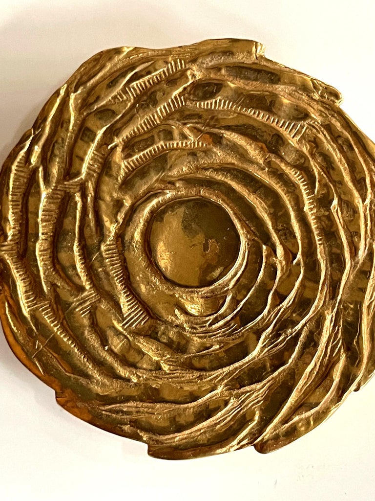 Gilt Bronze Fleur Box by Line Vautrin In Good Condition For Sale In Atlanta, GA