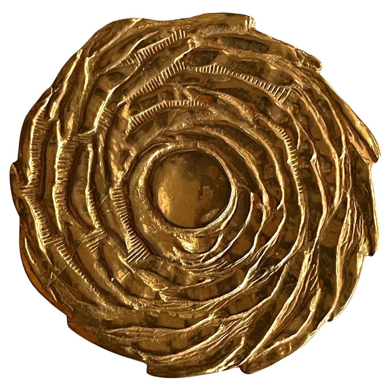 Gilt Bronze Fleur Box by Line Vautrin