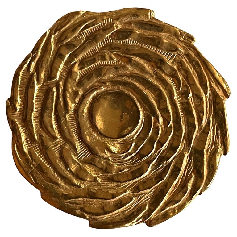 Gilt Bronze Fleur Box by Line Vautrin For Sale