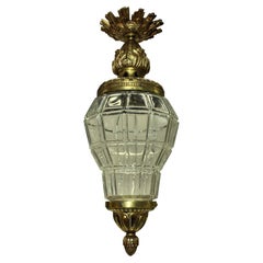 Gilt Bronze & Glass Versaille Lantern