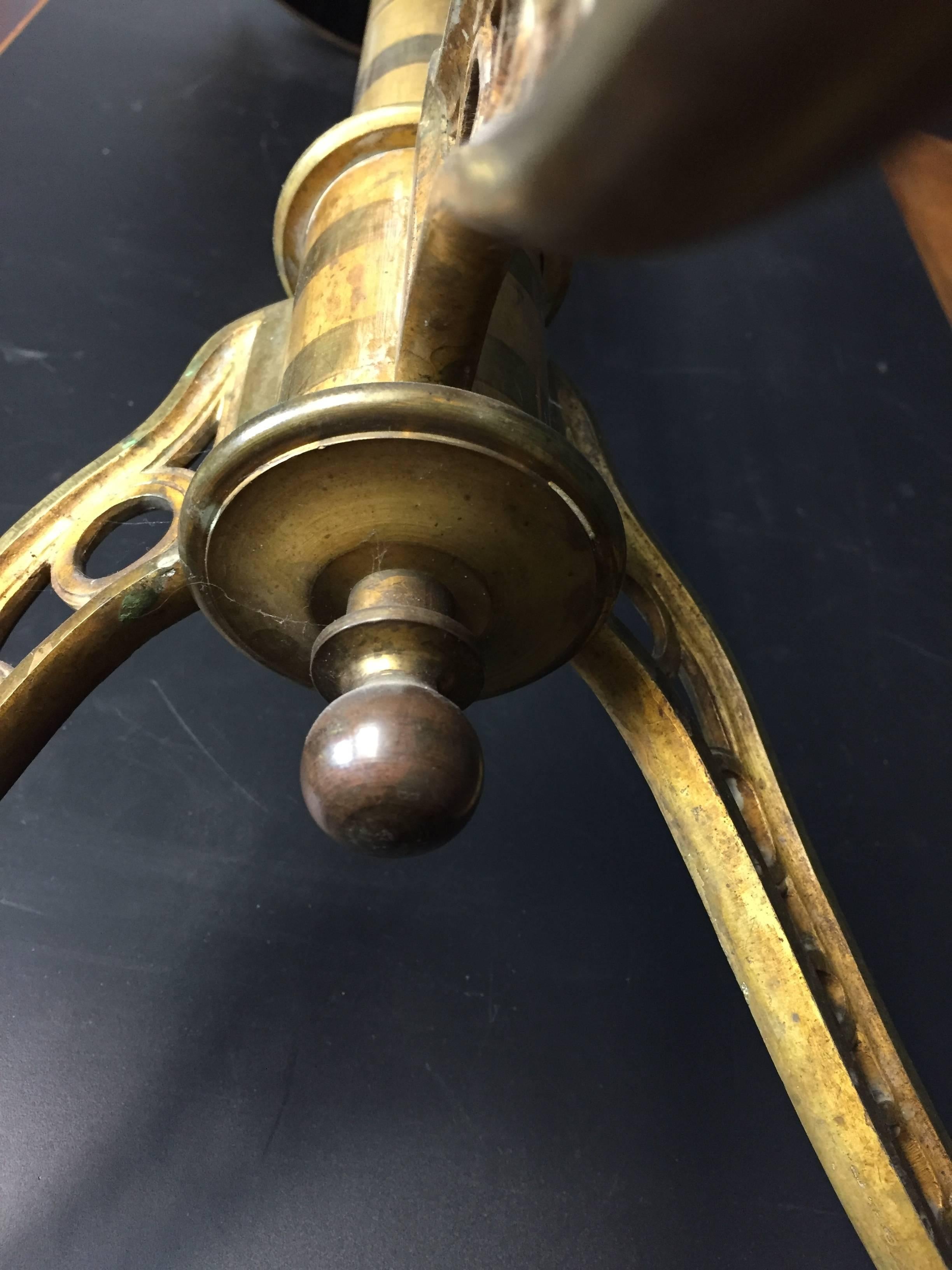 Textile Gilt Bronze Guèridon. Napoleon III, France, 19th Century For Sale