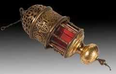 Gilt Bronze Hanging Lantern, 17th Century