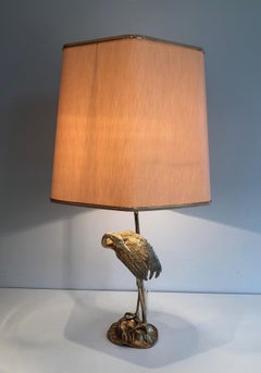 Héron en bronze doré de la Maison Baguès