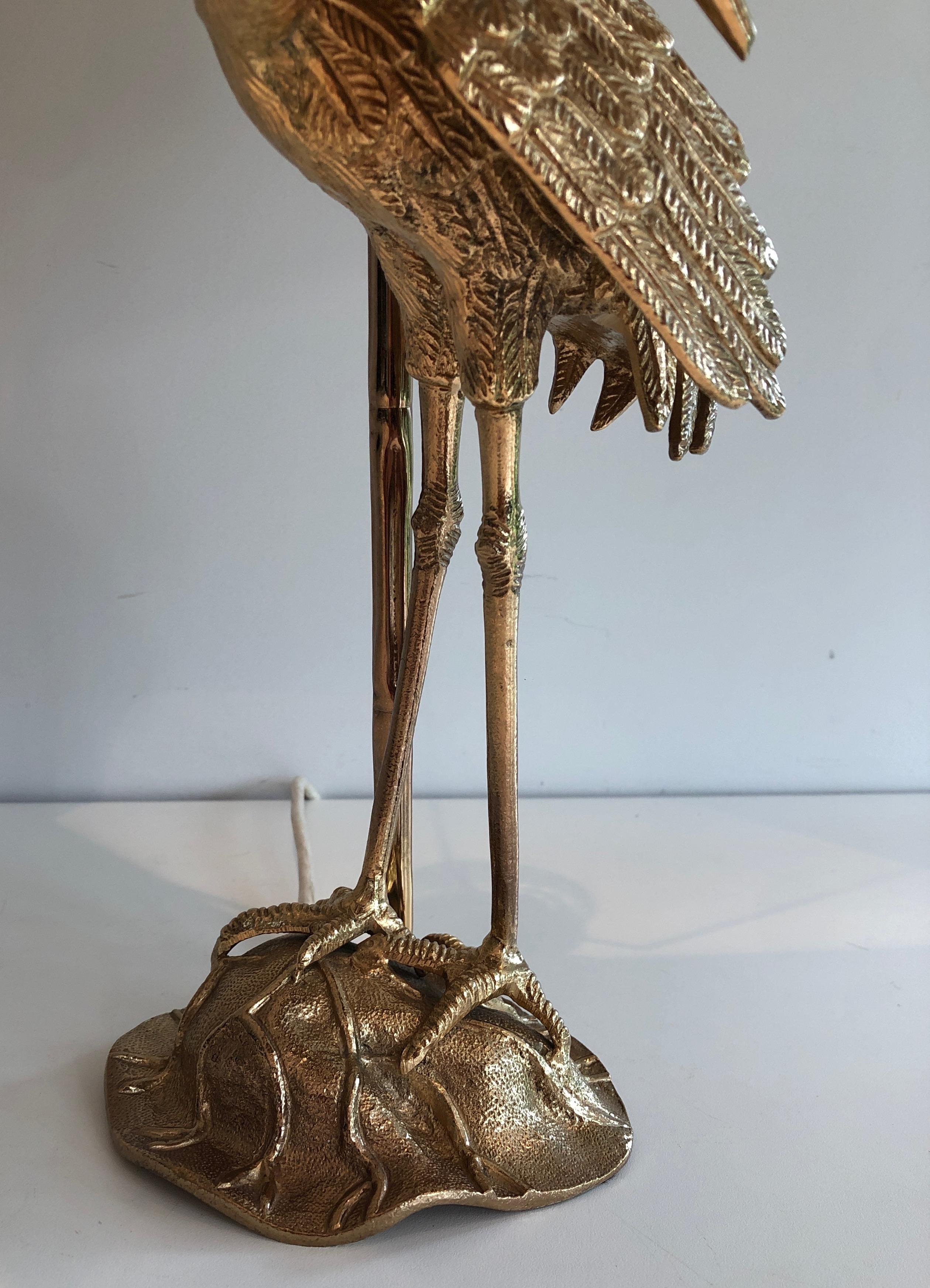Gilt Bronze Heron by Maison Baguès 3