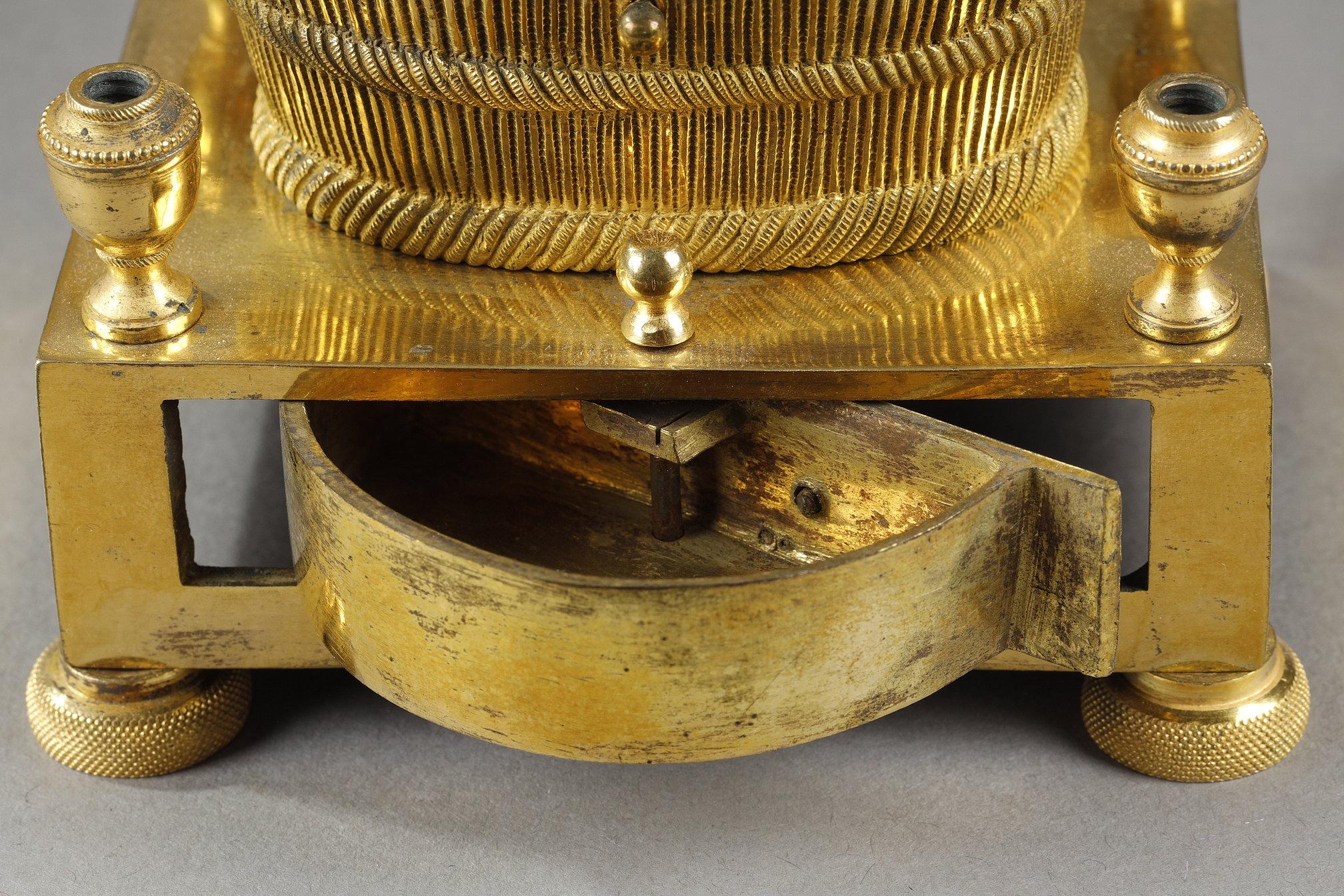 Gilt bronze inkwell forming a basket of grapes For Sale 6