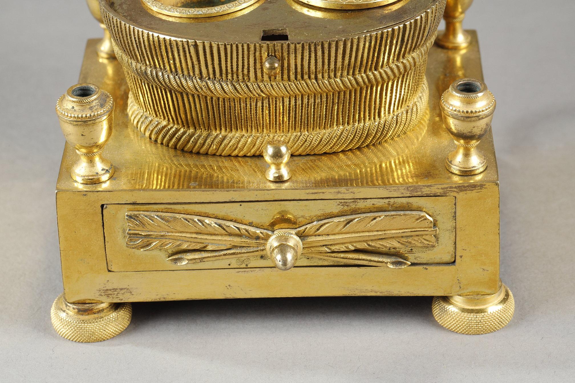 Gilt bronze inkwell forming a basket of grapes For Sale 7
