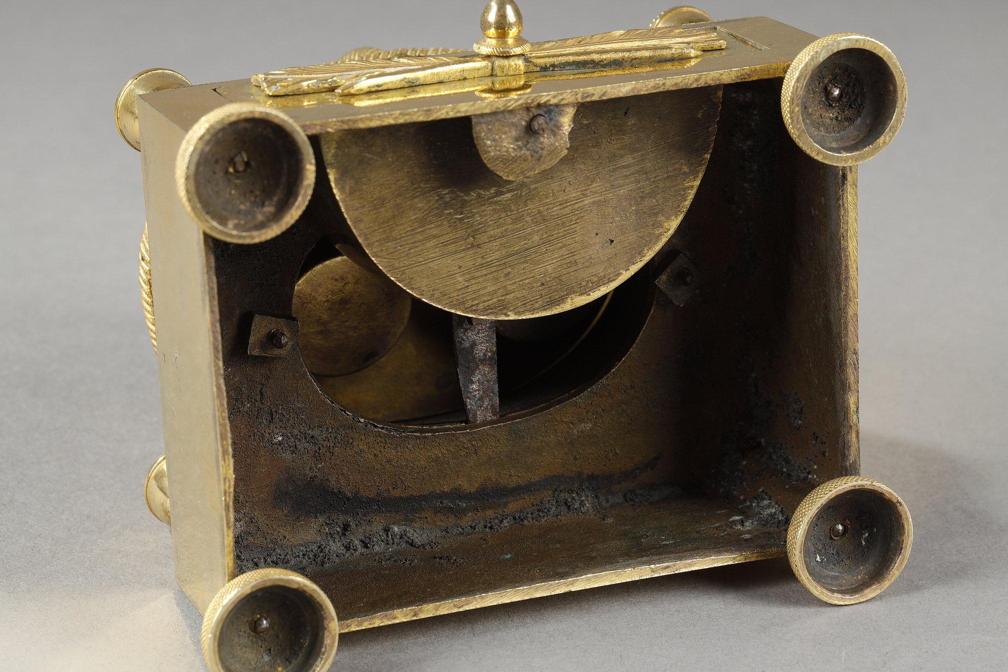 Gilt bronze inkwell forming a basket of grapes For Sale 10