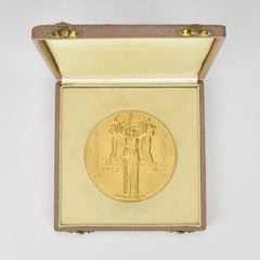 Gilt Bronze Jury Medal, Paris International Exposition 1937, Original Case