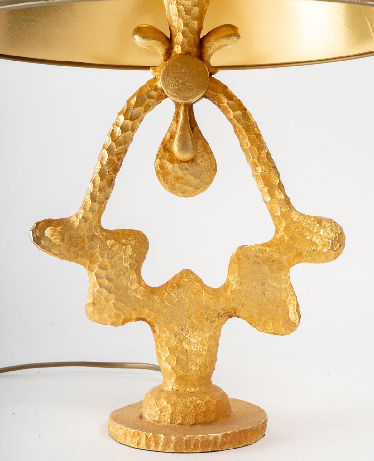European Gilt Bronze Lamp