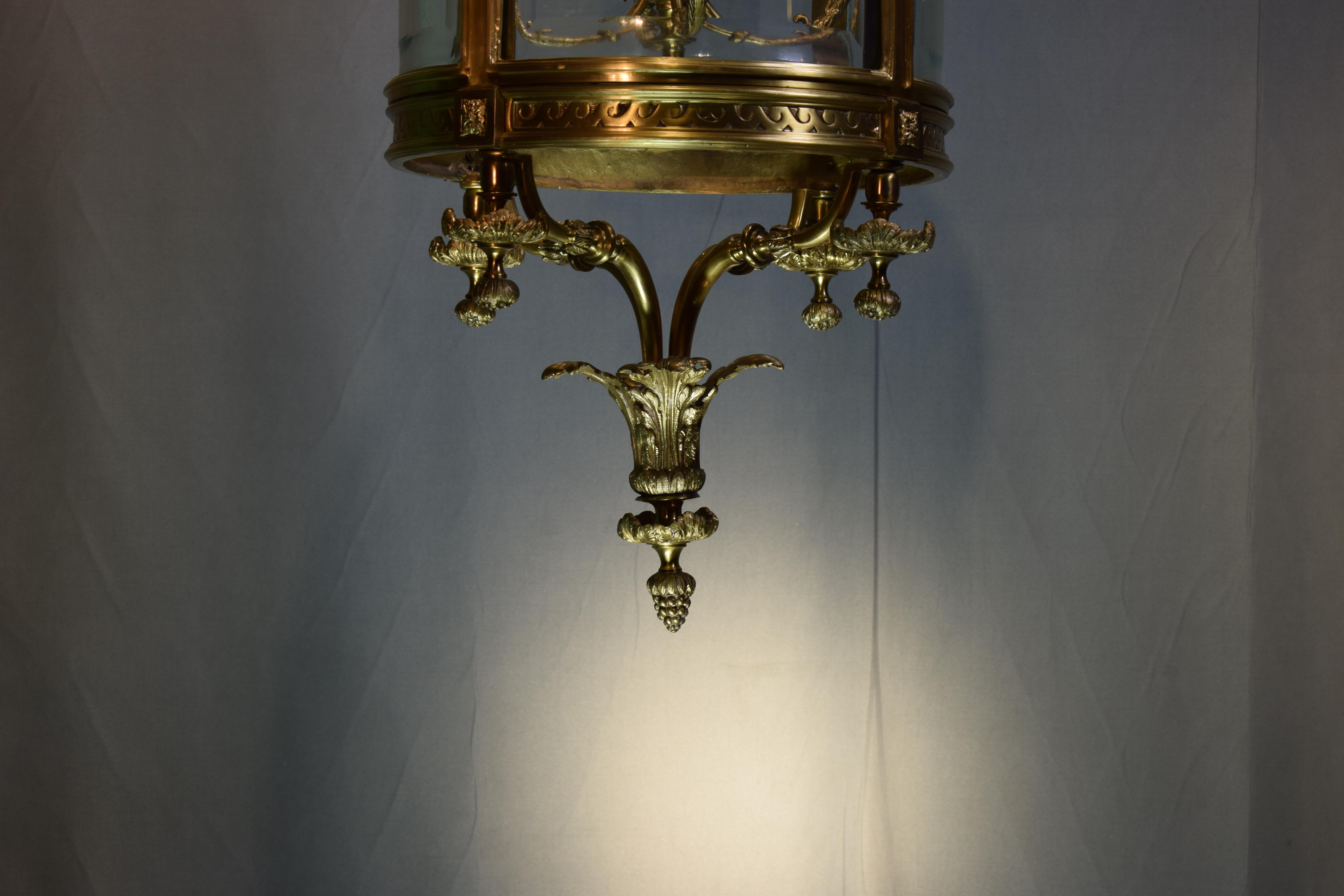 Gilt Bronze Lantern For Sale 5